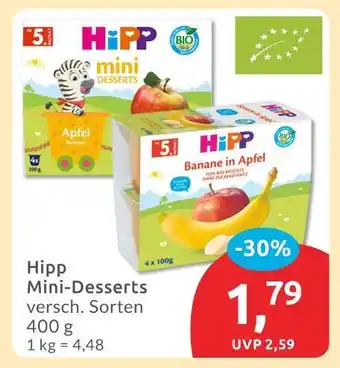 Budni Hipp mini-desserts apfel Angebot