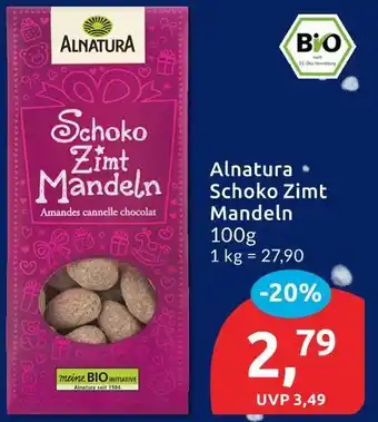 Budni Alnatura schoko zimt mandeln Angebot