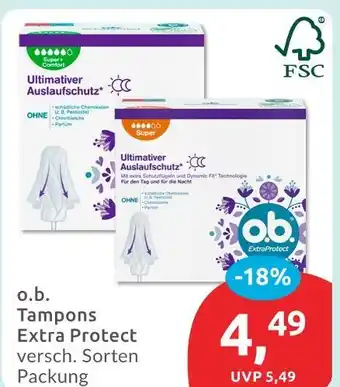Budni O.b. tampons extra protect Angebot