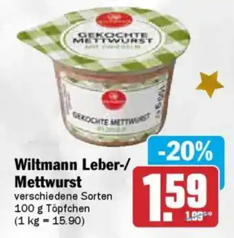 AEZ Wiltmann Leber-/ Mettwurst Angebot