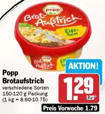 AEZ Popp Brotaufstrich Angebot