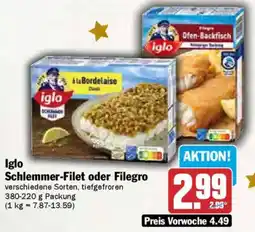AEZ Iglo Schlemmer-Filet oder Filegro Angebot