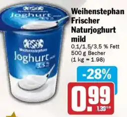 AEZ Weihenstephan Frischer Naturjoghurt mild Angebot