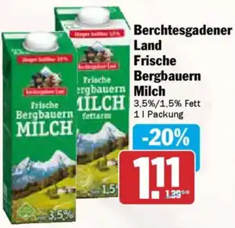 AEZ Berchtesgadener Land Frische Bergbauern Milch Angebot