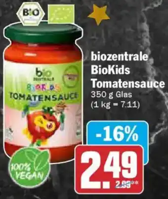 AEZ biozentrale BioKids Tomatensauce Angebot