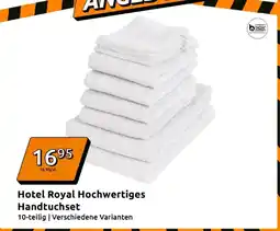 Action Hotel royal hochwertiges handtuchset Angebot
