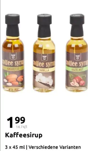 Action Amaretto coffee syrup Angebot