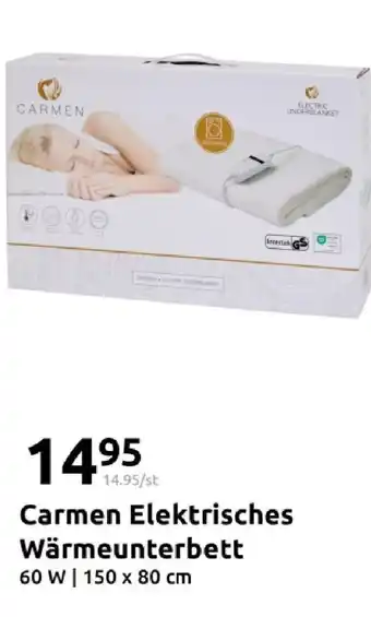 Action Carmen elektrisches wärmeunterbett Angebot
