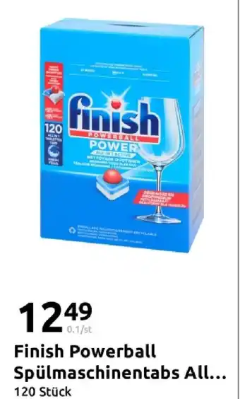 Action Finish powerball spülmaschinentabs all in 1 Angebot
