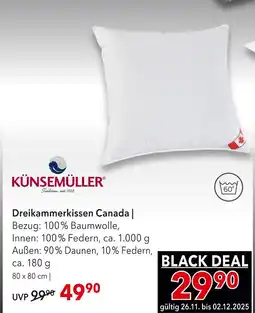 Matratzen Concord Dreikammerkissen canada Angebot