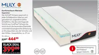 Matratzen Concord Mlily komfortschaum-matratze supreme Angebot