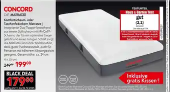 Matratzen Concord Concord komfortschaum- oder taschenfederkern-matratze Angebot