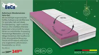 Matratzen Concord Beco kaltschaum-wendematratze vario gel Angebot