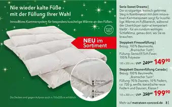 Matratzen Concord Steppbett finessefüllung Angebot