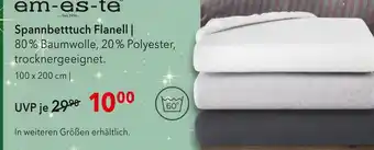 Matratzen Concord Em-es-te spannbetttuch flanell | Angebot