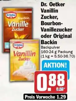 AEZ Dr. Oetker Vanillin Zucker, Bourbon- Vanillezucker oder Original Backin Angebot