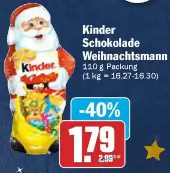 AEZ Kinder Schokolade Weihnachtsmann Angebot