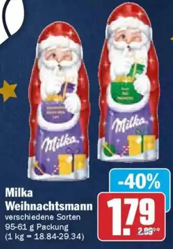 AEZ Milka Weihnachtsmann Angebot