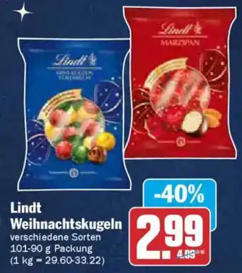 AEZ Lindt Weihnachtskugeln Angebot