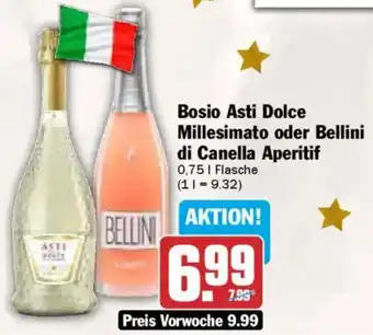 AEZ Bosio Asti Dolce Millesimato oder Bellini di Canella Aperitif Angebot