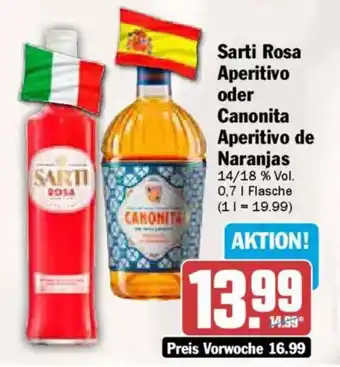 AEZ Sarti Rosa Aperitivo oder Canonita Aperitivo de Naranjas Angebot