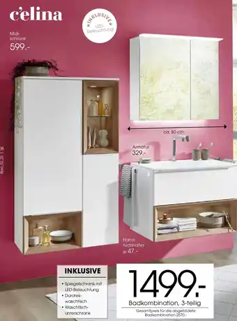 Zurbrüggen c'elina Badkombination, 3-teilig Angebot