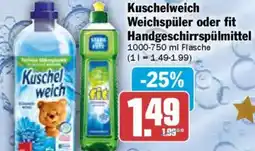 AEZ Kuschelweich Weichspüler oder fit Handgeschirrspülmittel Angebot