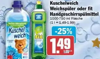AEZ Kuschelweich Weichspüler oder fit Handgeschirrspülmittel Angebot