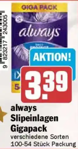 AEZ always Slipeinlagen Gigapack Angebot