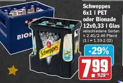 AEZ Schweppes oder Bionade Angebot