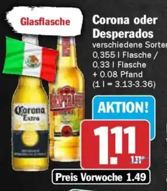 AEZ Corona oder Desperados Angebot