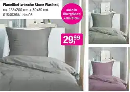 Opti Wohnwelt Flanellbettwäsche Stone Washed Angebot
