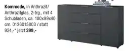 Opti Wohnwelt Kommode, in Anthrazit/ Angebot