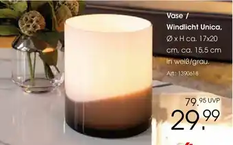 Zurbrüggen Vase / Windlicht Unica Angebot