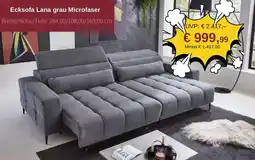 Poco Ecksofa Lana grau Microfaser Angebot