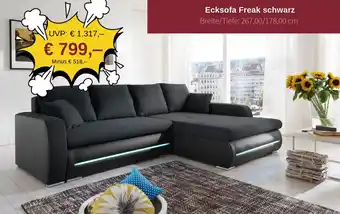 Poco Ecksofa Freak schwarz Angebot