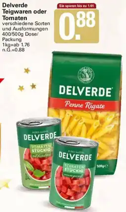 WEZ Delverde Teigwaren oder Tomaten Angebot