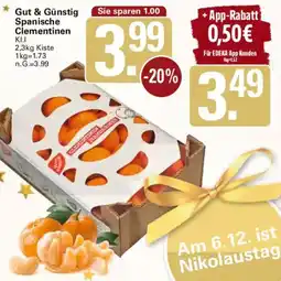 WEZ Gut & Günstig Spanische Clementinen Angebot