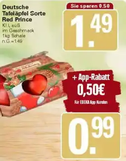 WEZ Deutsche Tafeläpfel Sorte Red Prince Angebot