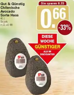 WEZ Gut & Günstig Chilenische Avocado Sorte Hass Angebot