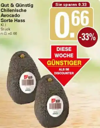 WEZ Gut & Günstig Chilenische Avocado Sorte Hass Angebot