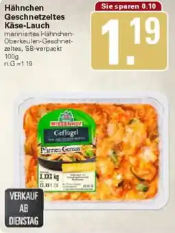 WEZ Hähnchen Geschnetzeltes Käse-Lauch Angebot