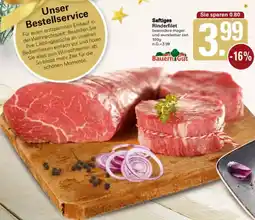 WEZ Bauern Gut Saftiges Rinderfilet Angebot