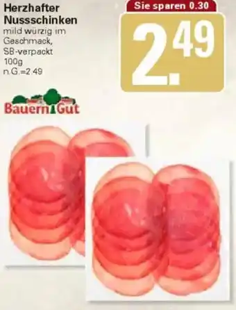 WEZ Bauern Gut Herzhafter Nussschinken Angebot