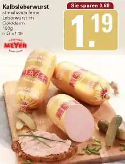 WEZ MEYER Kalbsleberwurst Angebot