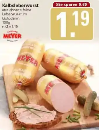 WEZ MEYER Kalbsleberwurst Angebot