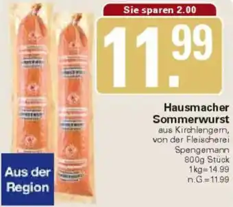 WEZ Hausmacher Sommerwurst Angebot