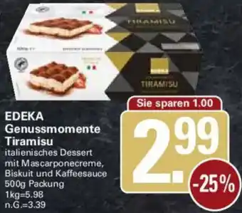 WEZ EDEKA Genussmomente Tiramisu Angebot