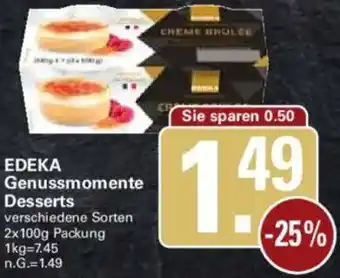 WEZ EDEKA Genussmomente Desserts Angebot