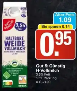 WEZ Gut & Günstig H-Vollmilch Angebot